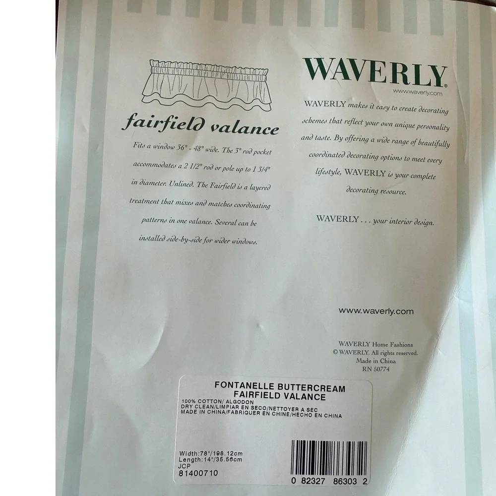 Waverly fairfield valance